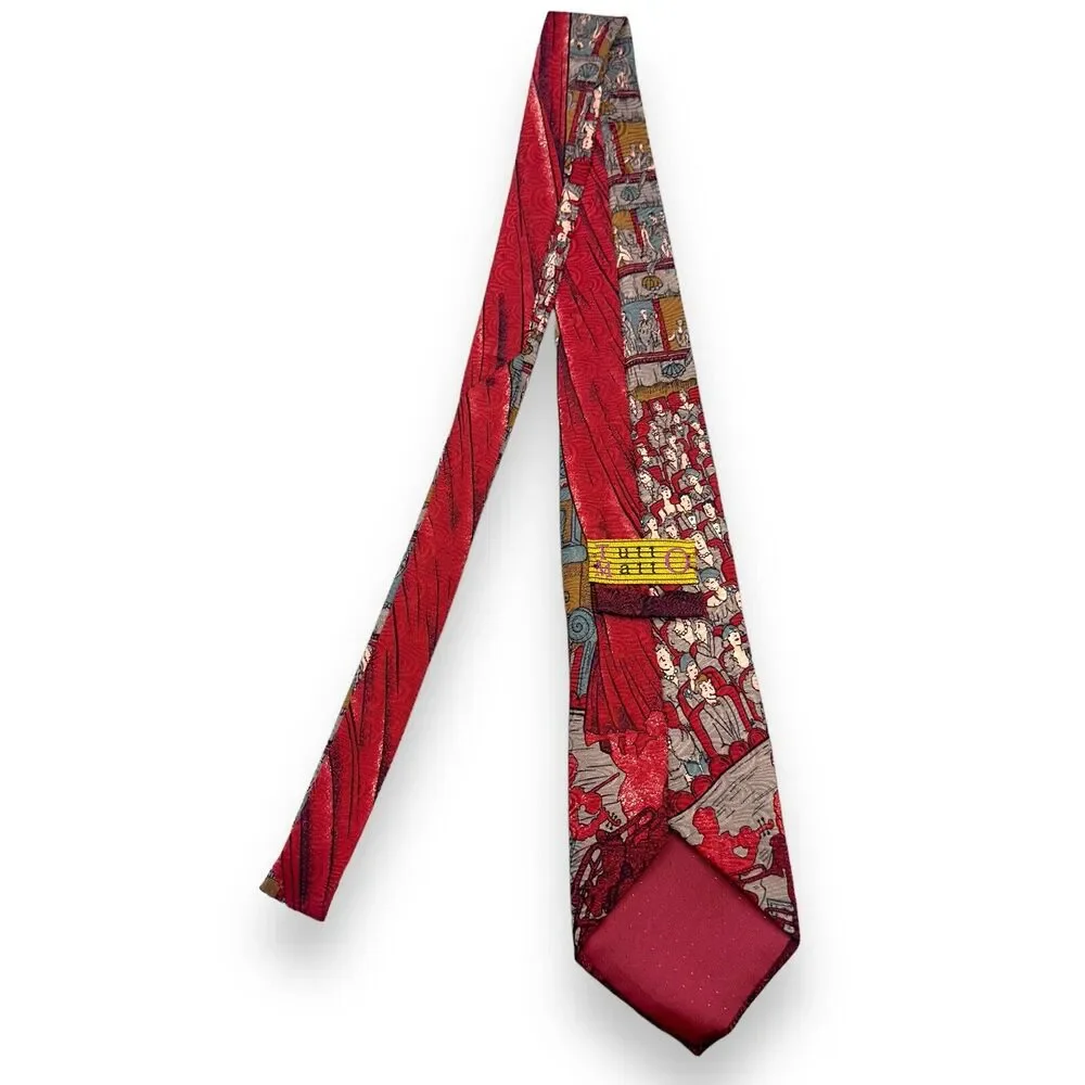 Tutto Matto Mens 100% Silk‎ Dress Tie Made in Italy Symphonic Print 59